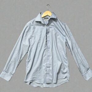 Michael Kors Light Gray Casual Button Down Shirt